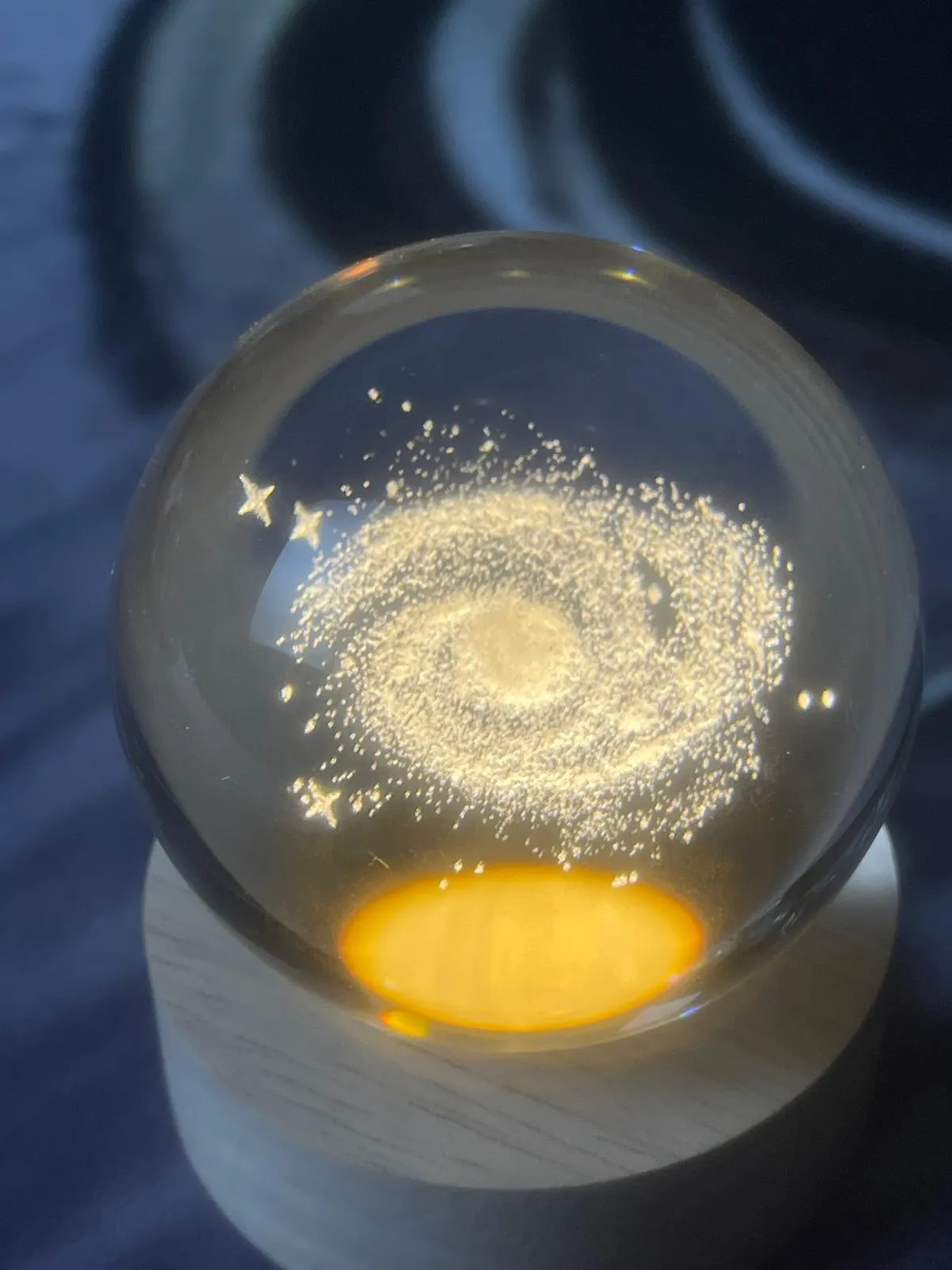 Galaxy Toz Bulutu Tasarımlı CAM KÜRE