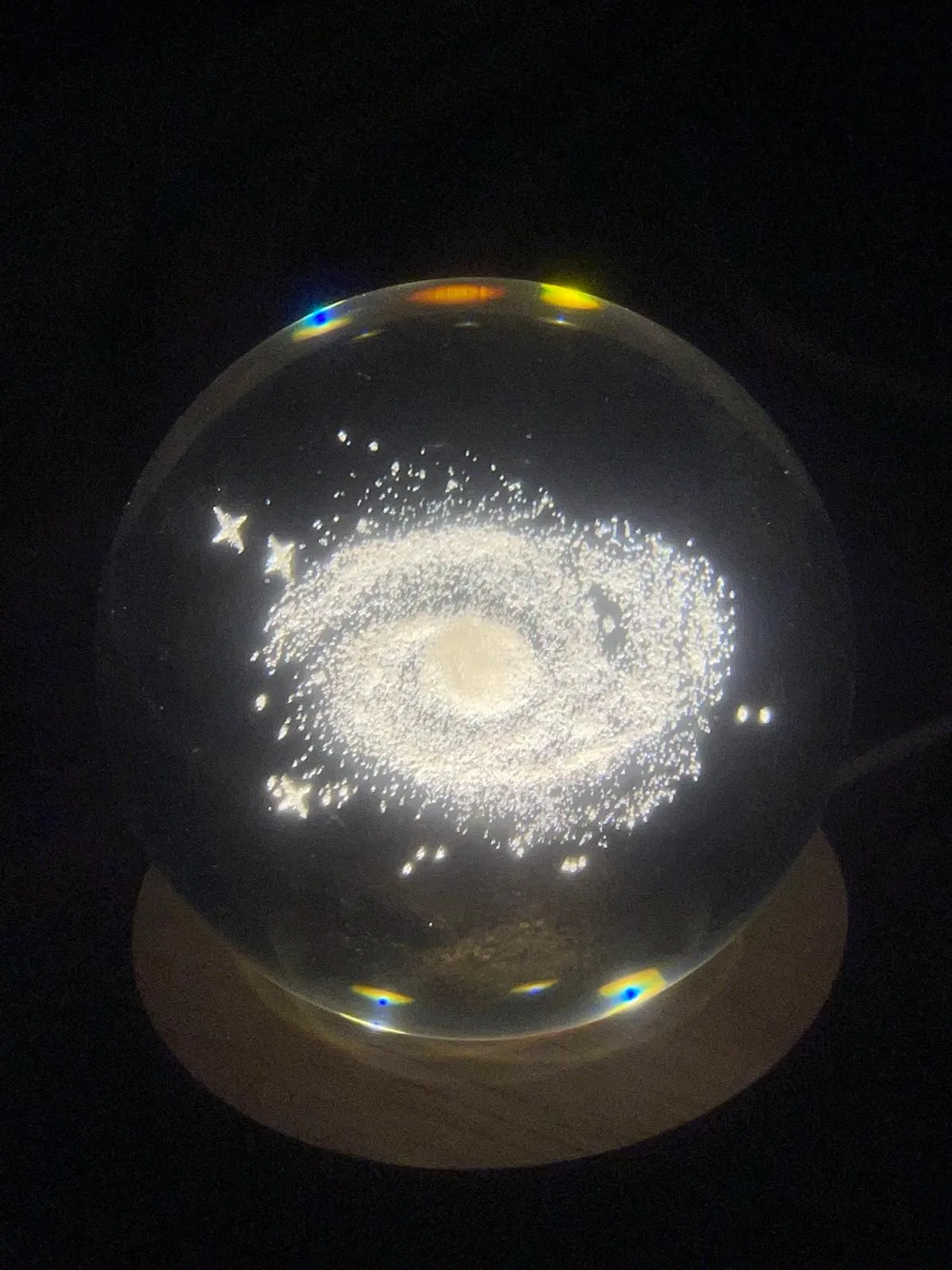 Galaxy Toz Bulutu Tasarımlı CAM KÜRE